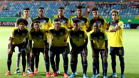 teamfoto voor Ecuador