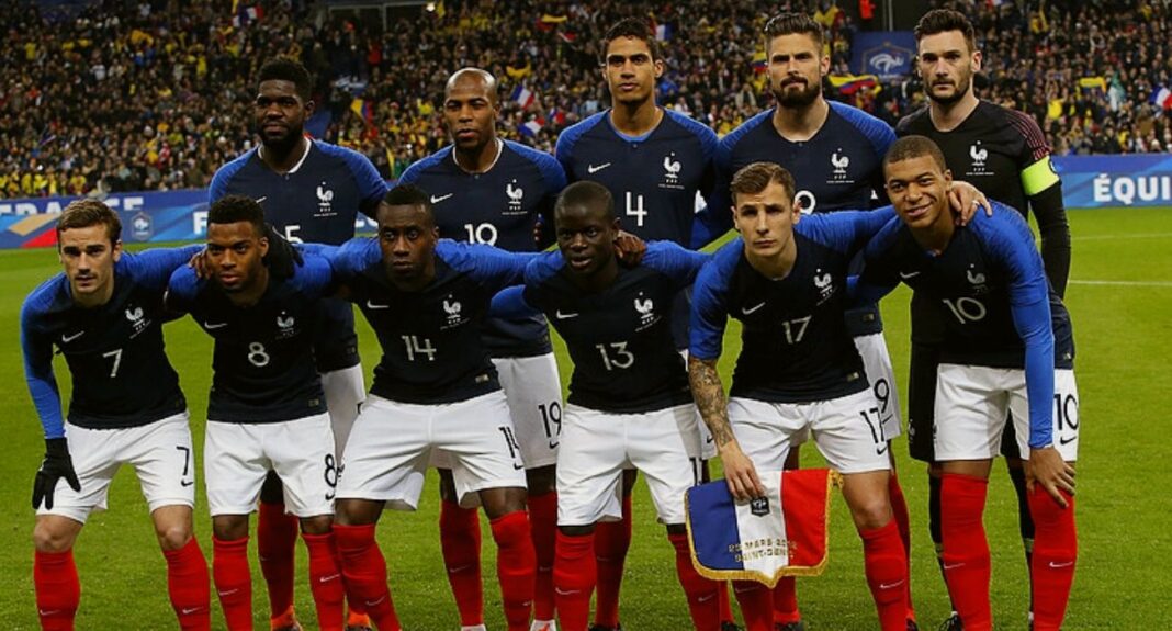teamfoto voor Frankrijk