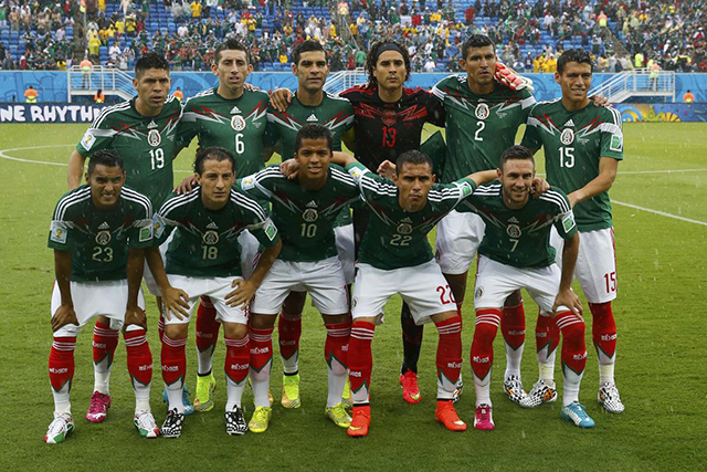 teamfoto voor Mexico