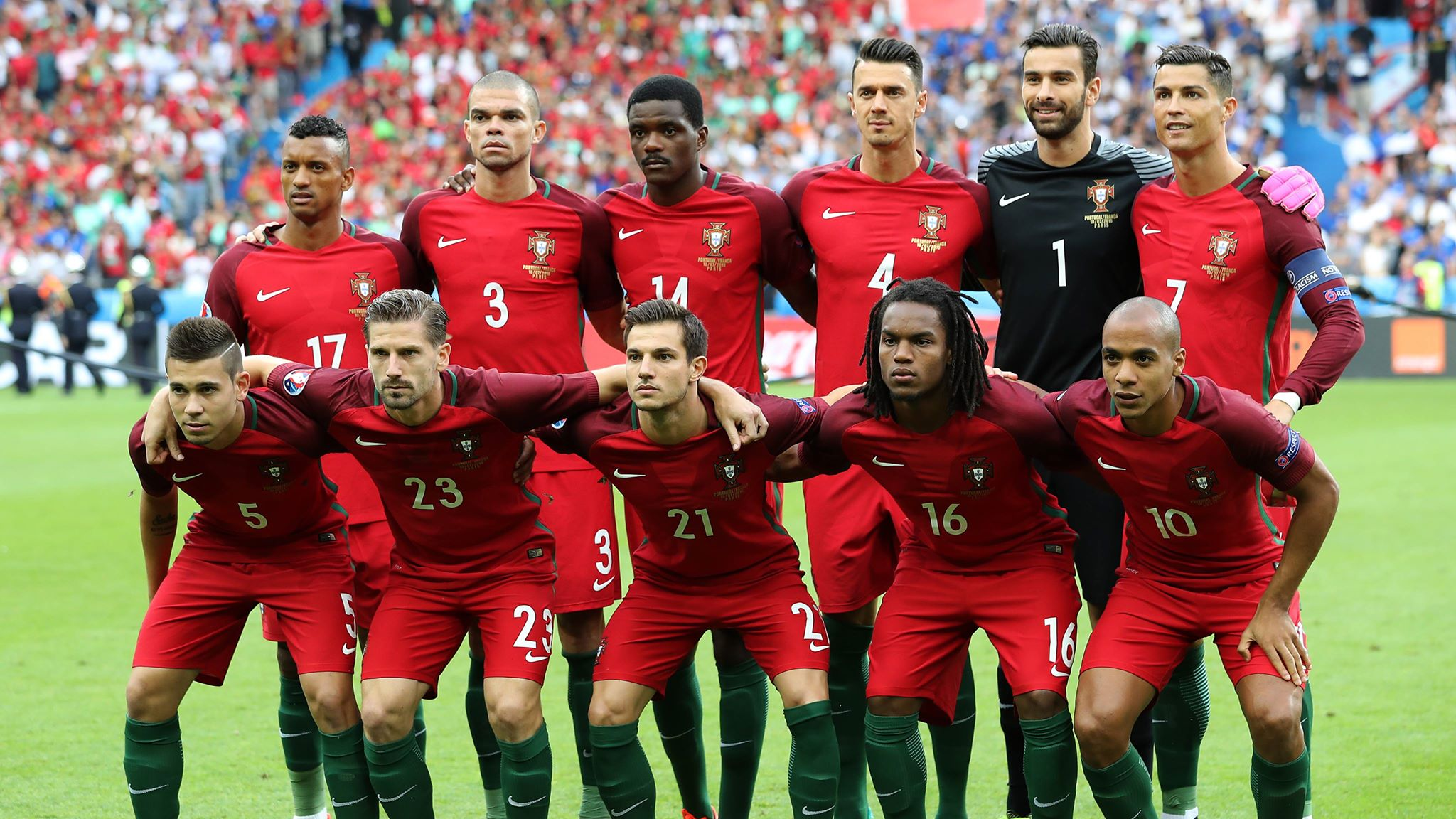 teamfoto voor Portugal